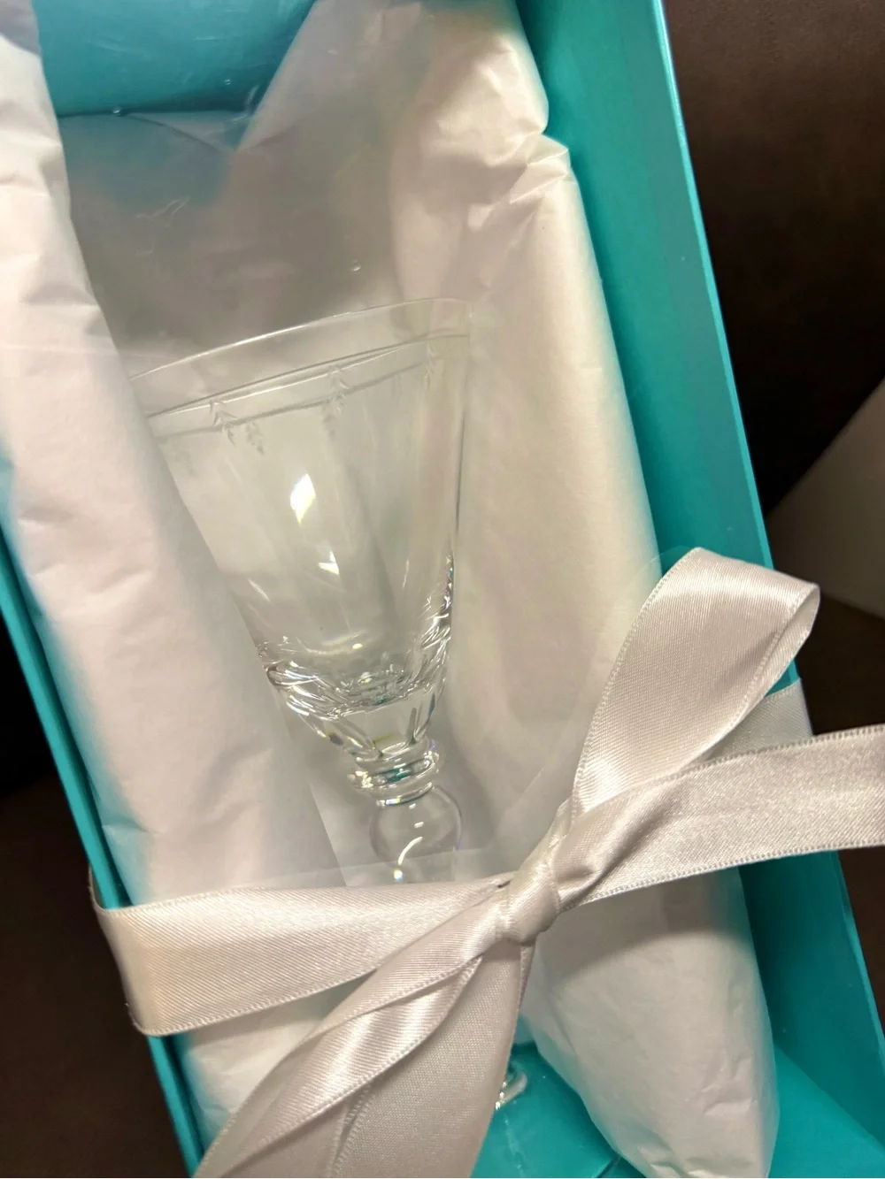 Tiffany & Co. Crystal Crest Vintage Wine Glass